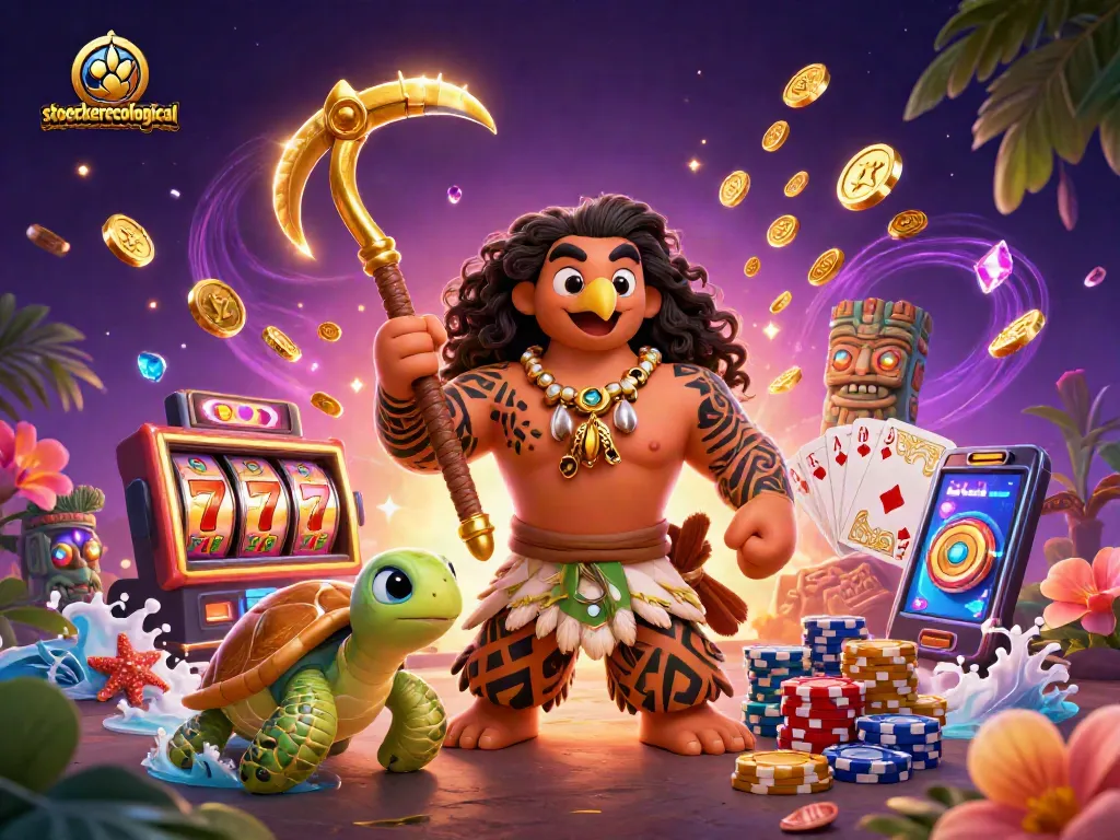 Experience thrilling wins with stoeckerecological's slot reels and vibrant casino elements.